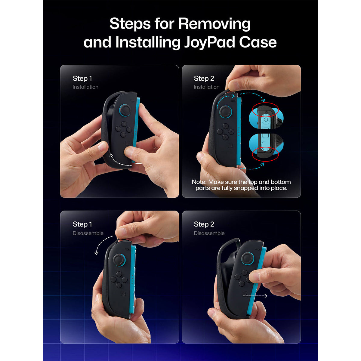 JSAUX GoJoy Case for Nintendo Switch 2 (Black) (PC0118A)