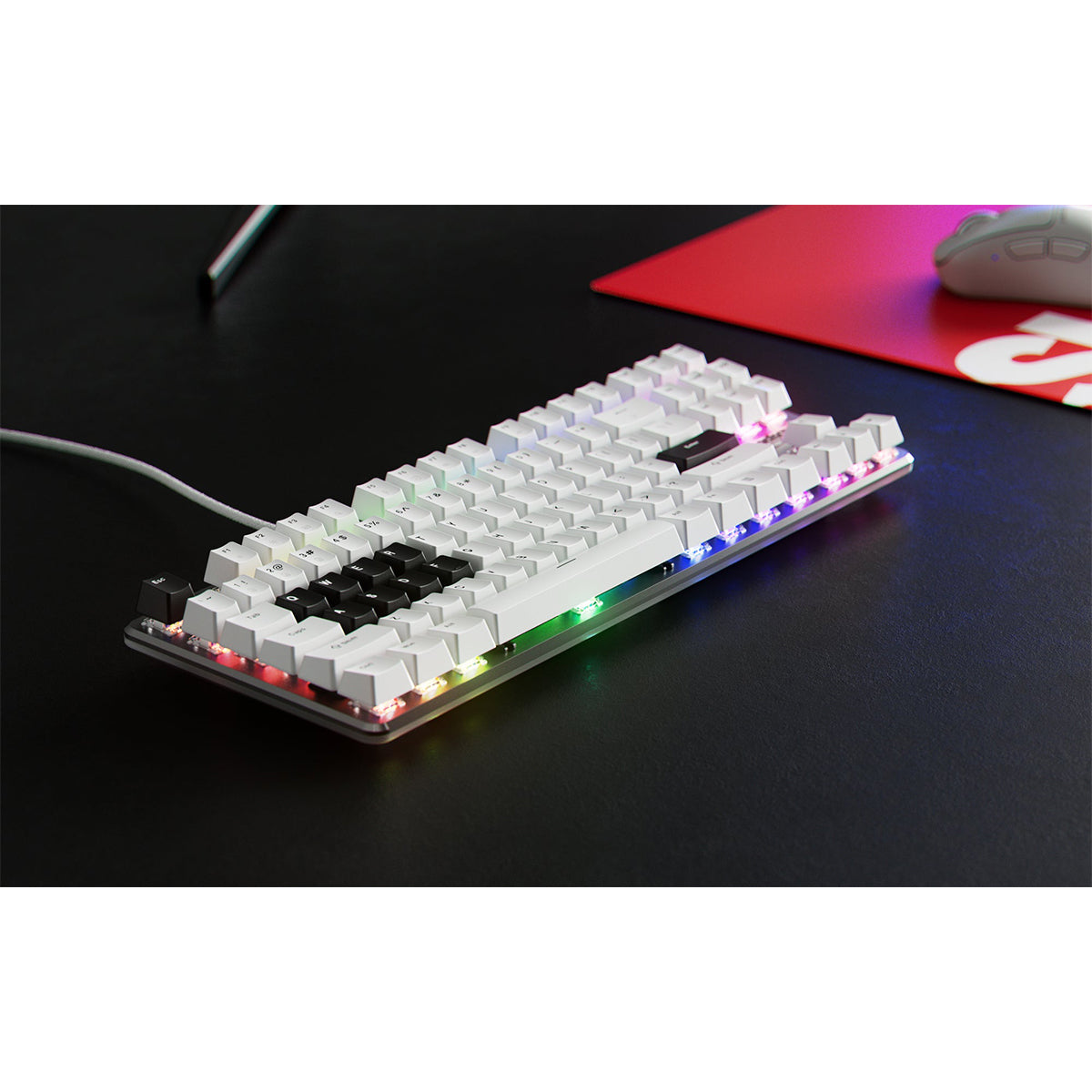 Pulsar PCMK 2 HE TKL ANSI Hall Effect Magnetic Gaming Keyboard (White) (PCMK2HE801W)