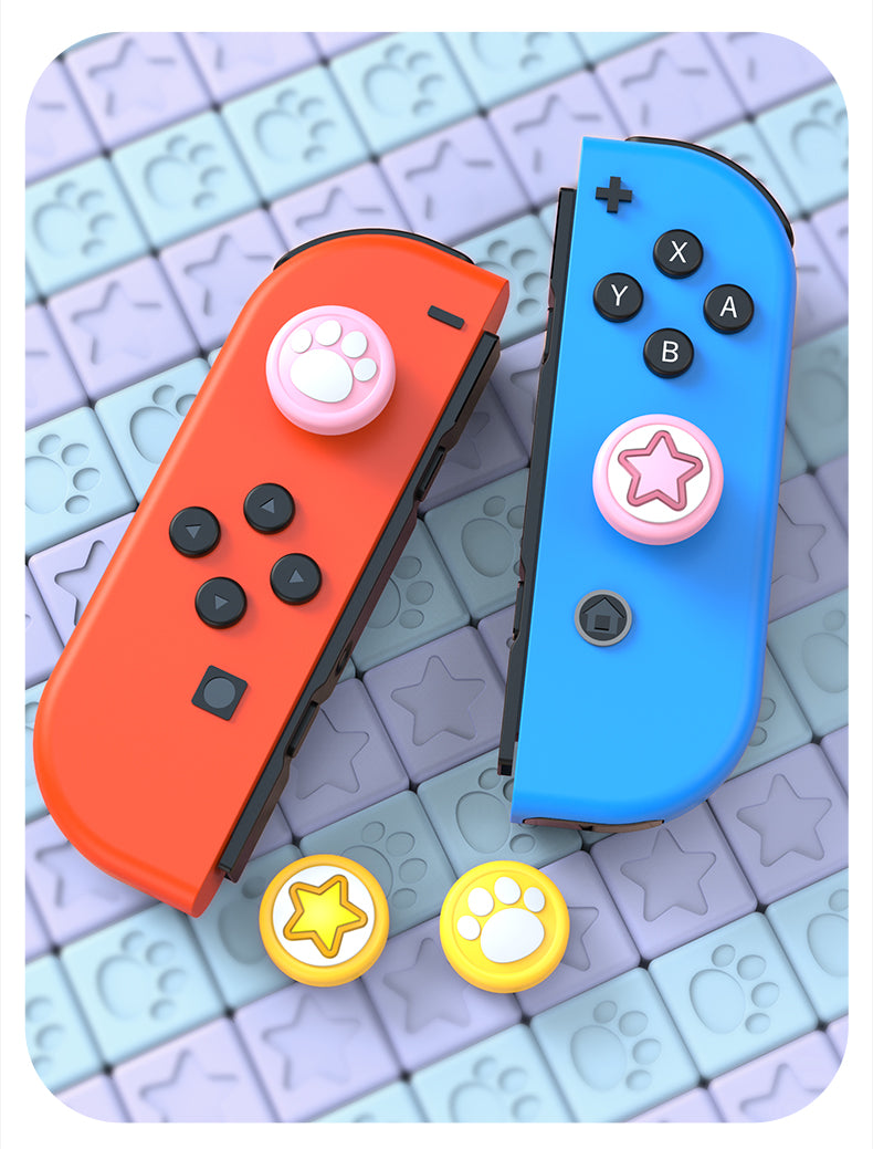 IINE Joy-Con Star Cats Paw Button Cap For Switch / Switch Lite (L680)