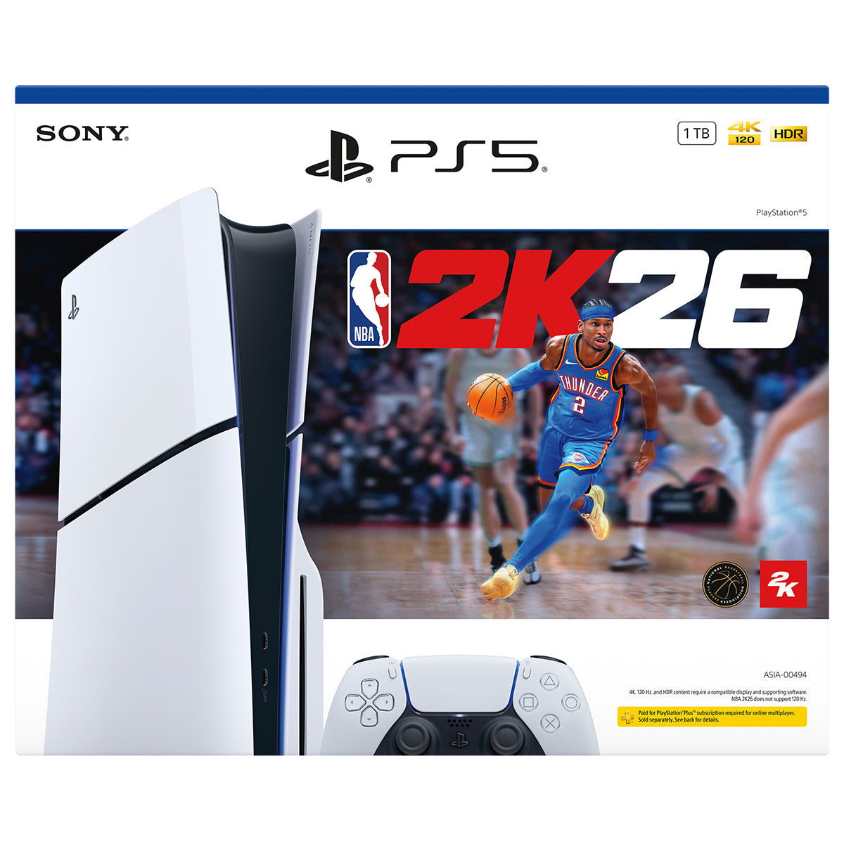 Sony Playstation PS5 Console Slim Disc Version NBA 2K26 Bundle | DataBlitz