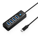 Orico 4 Ports USB3.0 HUB (PW4U-C3) (Black)