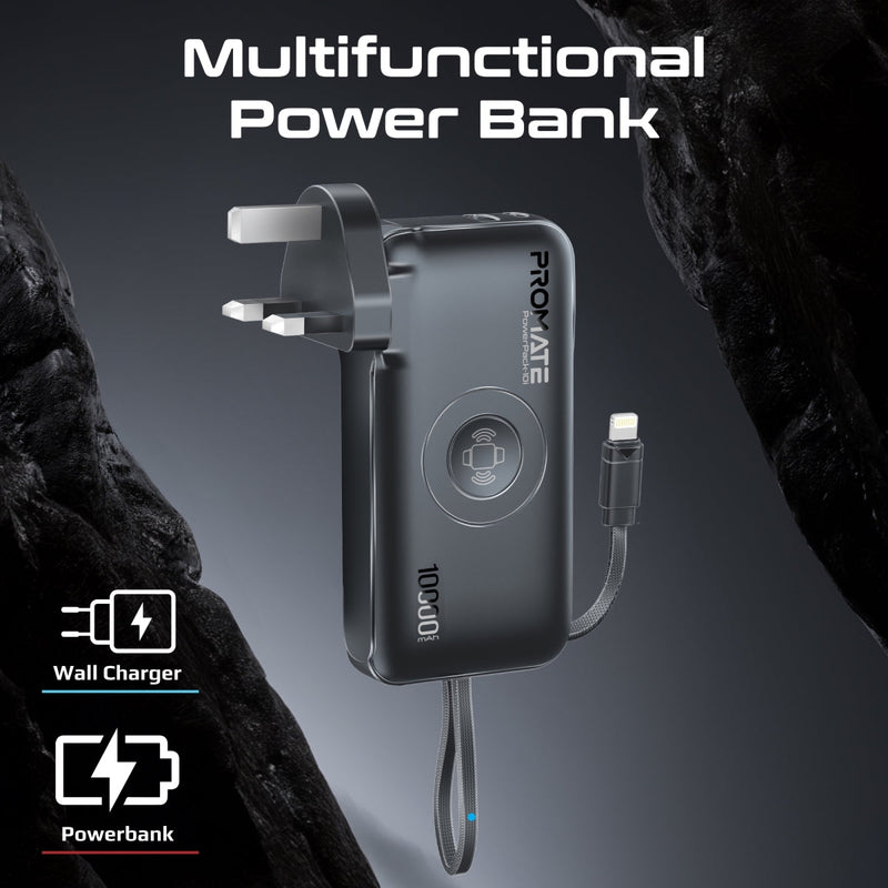 Promate PowerPack-10i Ultra-Compact Fast-Charging Power Bank