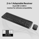 Promate Procombo-6 Dual Interface Full-Size Wireless Keyboard/ Mouse Combo