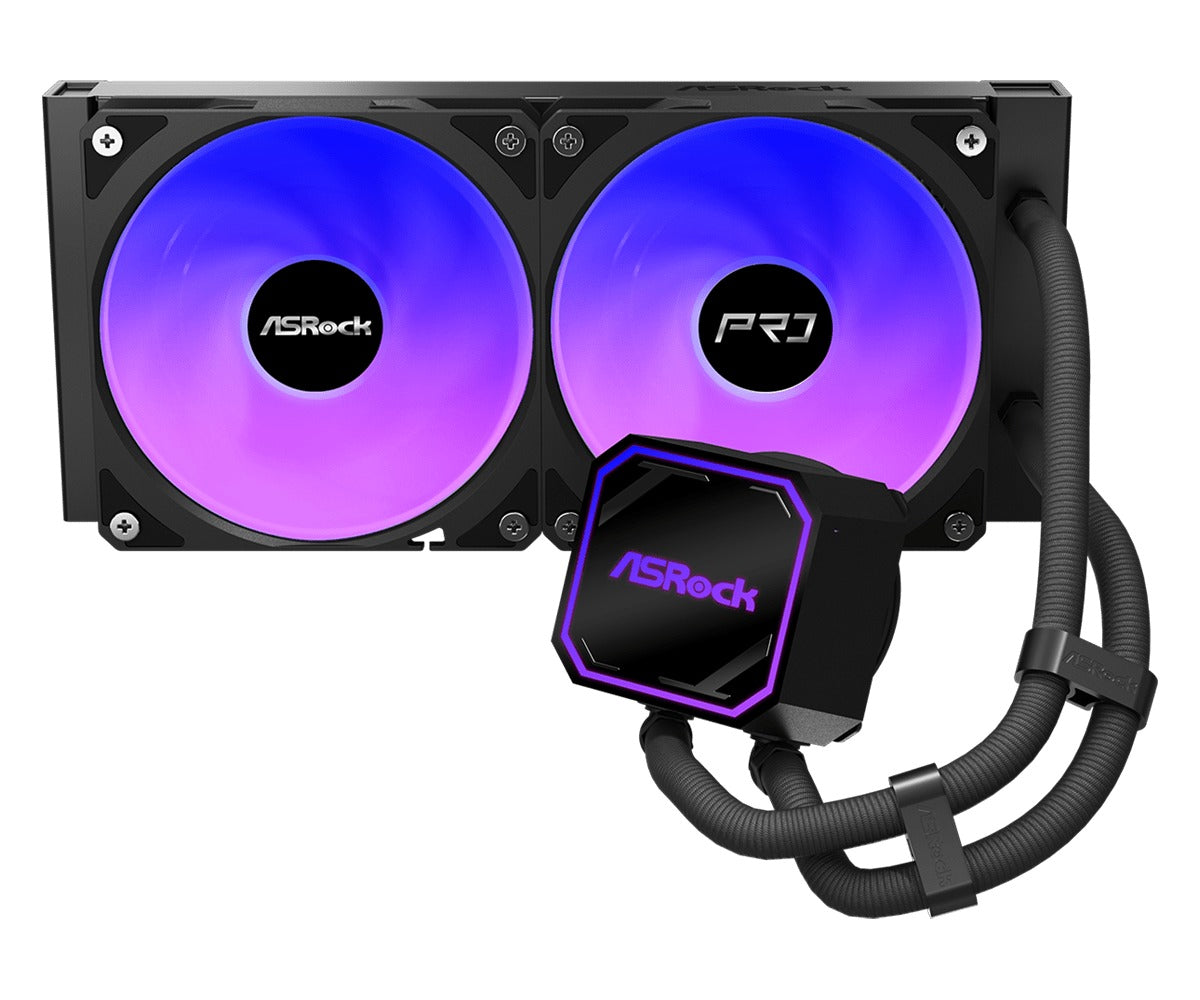 ASRock Pro 240 ARGB AIO Liquid Cooler (Black, White)