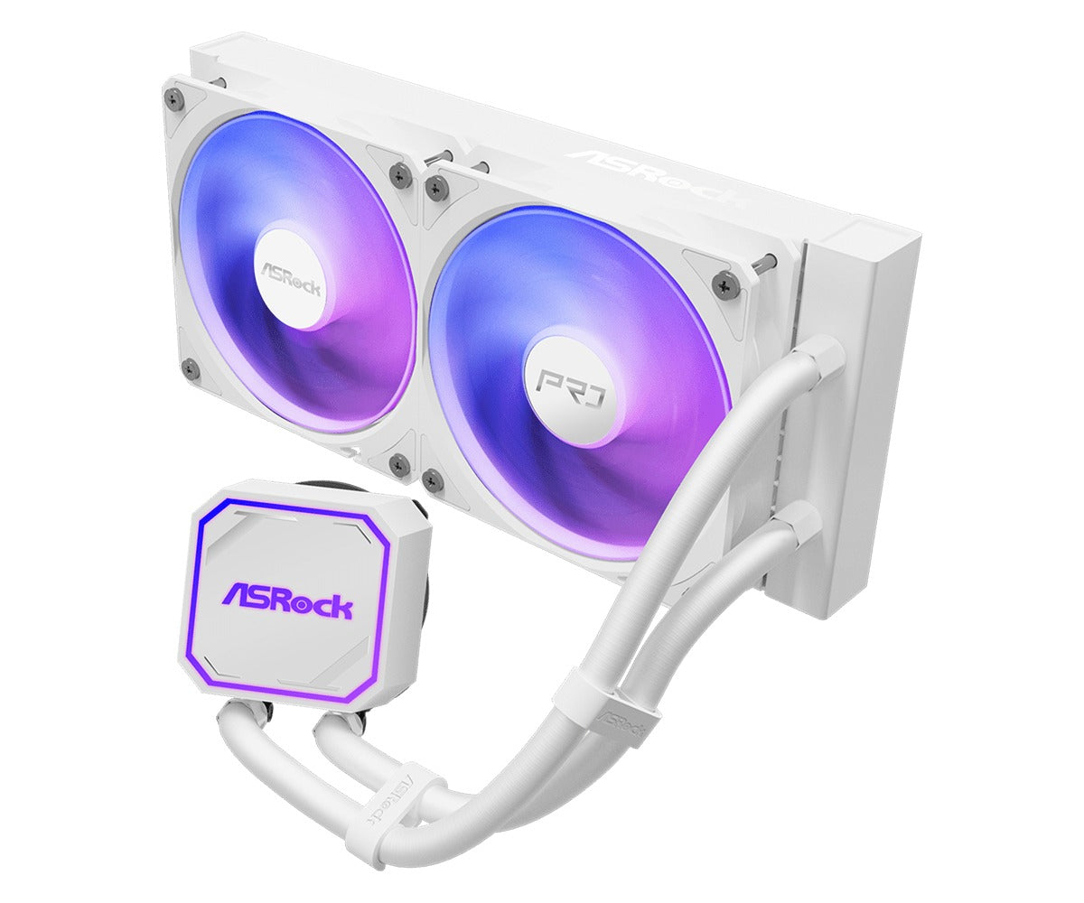 ASRock Pro 240 ARGB AIO Liquid Cooler (Black, White)