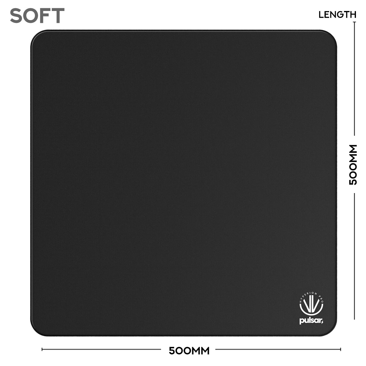 Pulsar Hyperion Pro Premium eSports Mousepad Medium Speed (Jet Black)