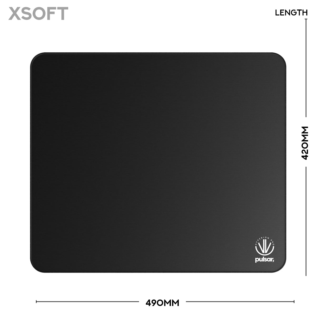 Pulsar Hyperion Pro Premium eSports Mousepad Medium Speed (Jet Black)