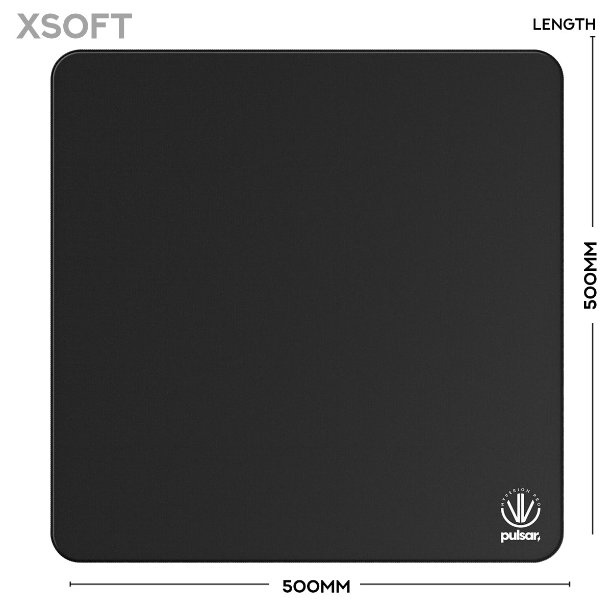 Pulsar Hyperion Pro Premium eSports Mousepad Medium Speed (Jet Black)