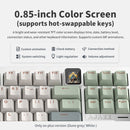 Ajazz QS87 Max RGB Tri-Mode 87-Keys Aluminum CNC Case Hot-Swappable Mechanical Keyboard