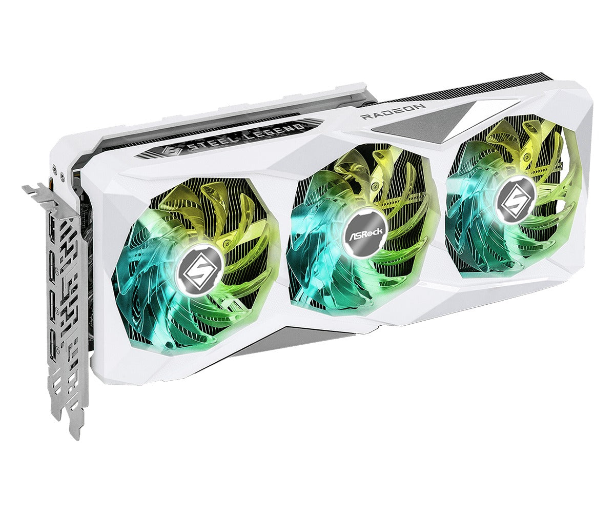 ASRock AMD Radeon RX 7800 XT Steel Legend 16GB OC Graphics Card
