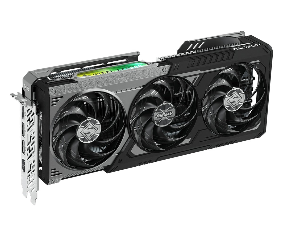 Asrock AMD Radeon RX 9070 GRE Steel Legend Dark 12GB OC GDDR6 Graphics