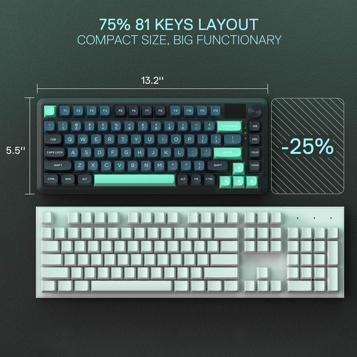 Redragon Behemoth K724GBG-RGB-PRO Mechanical Keyboard with LCD Screen
