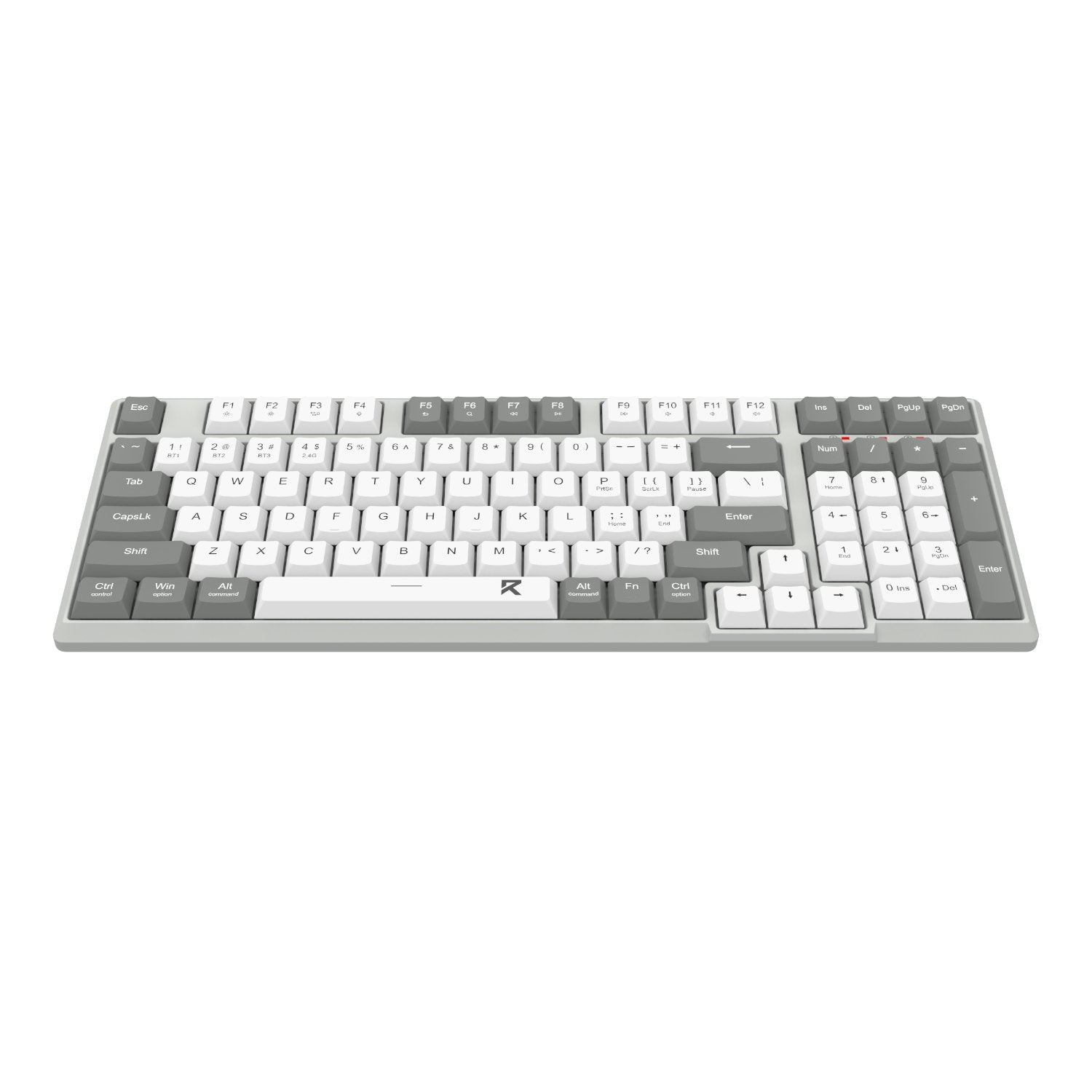 Redragon BK-7113 Scissor Mechanism Slim Wired Full-Size Keyboard (White/Grey)