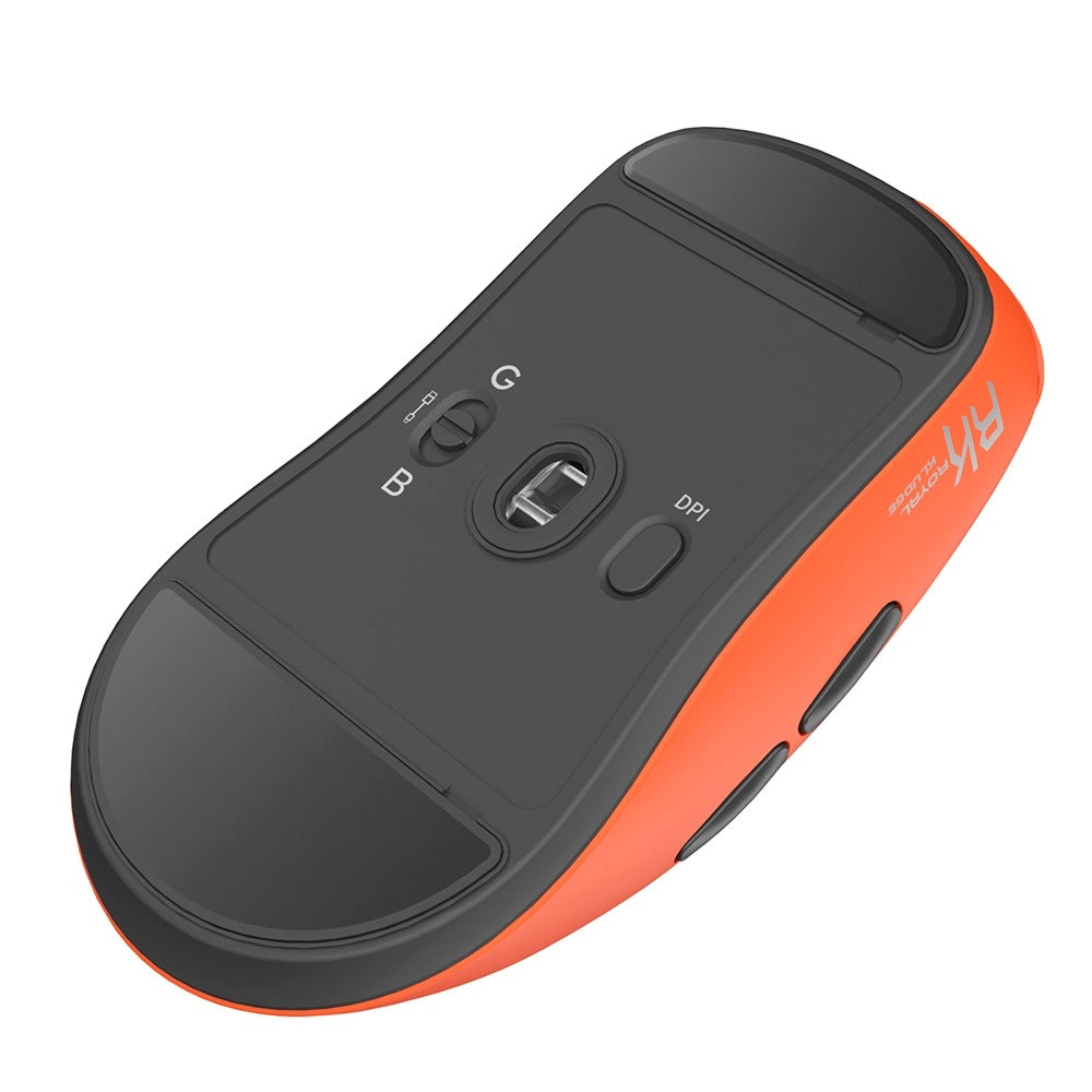 Royal Kludge M30 1K Hz Gaming Mouse (Black Orange, White Blue, RK Orange)