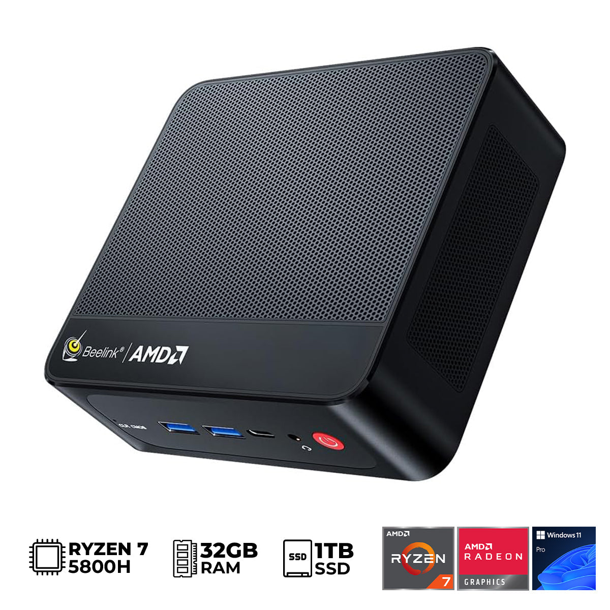 Beelink SER5 Pro AMD Ryzen 7 5800H (16GB+500GB | 32GB+1TB) Windows 11 Pro Mini PC