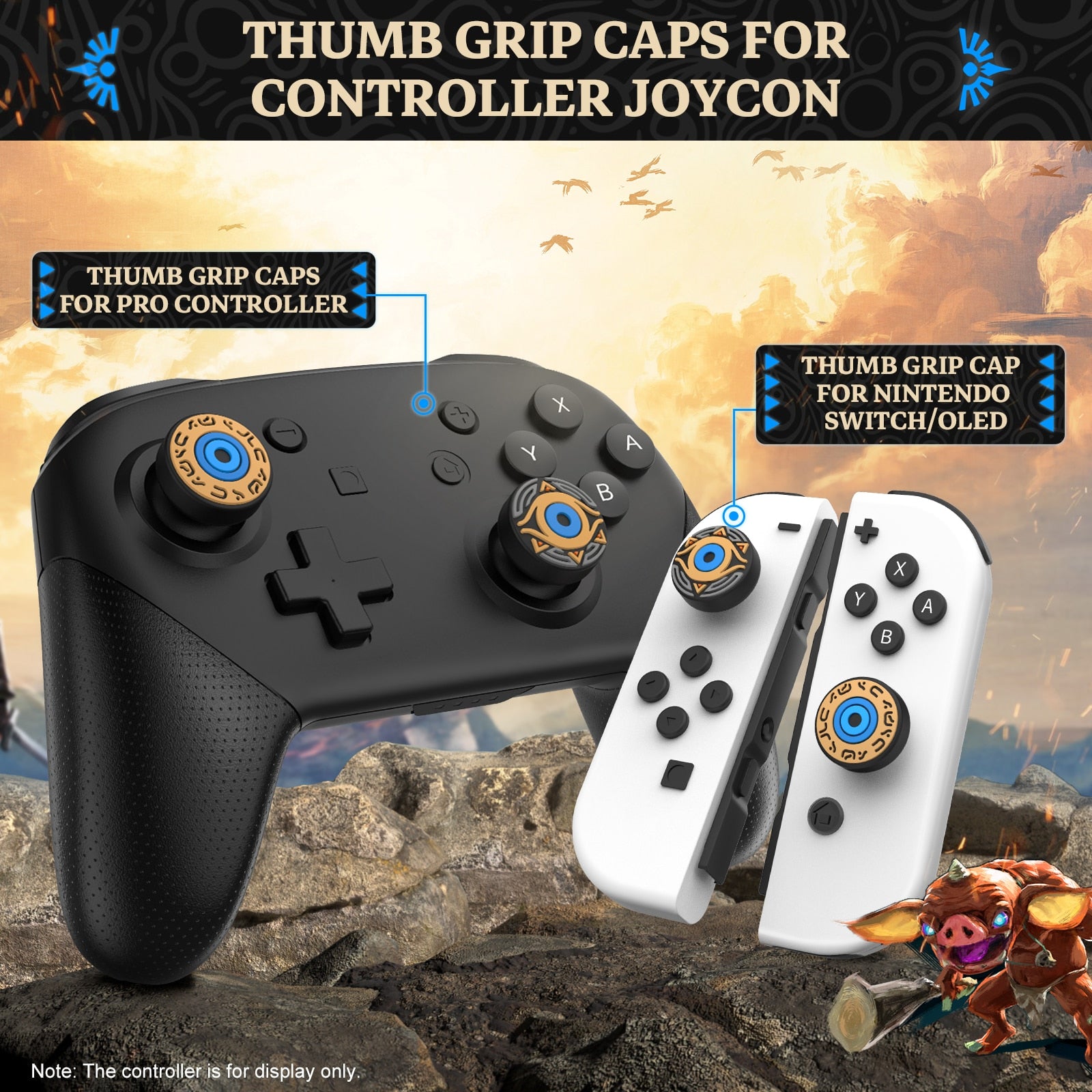 NSW IINE Joystick Caps For NSW Pro Controller (Legend Of Zelda) (L655)
