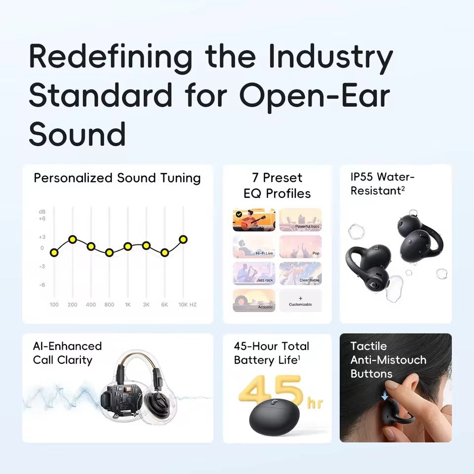 Baseus Bass BC1 Lite Open-Ear True Wireless Earbuds
