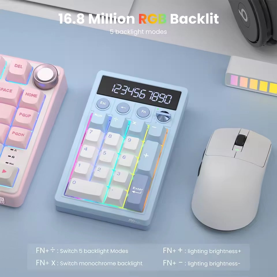 Royal Kludge M20 Tri-Mode RGB Keypad (Rhythm Blue) | Datablitz