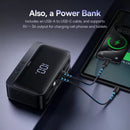 Baseus Super Energy Series 4-in-1 Car Jump Starter 600A, Tire Inflator & Pressure Meter, Power Bank, Multi-Function LED Light (Cluster Black) (C00245902111-00)