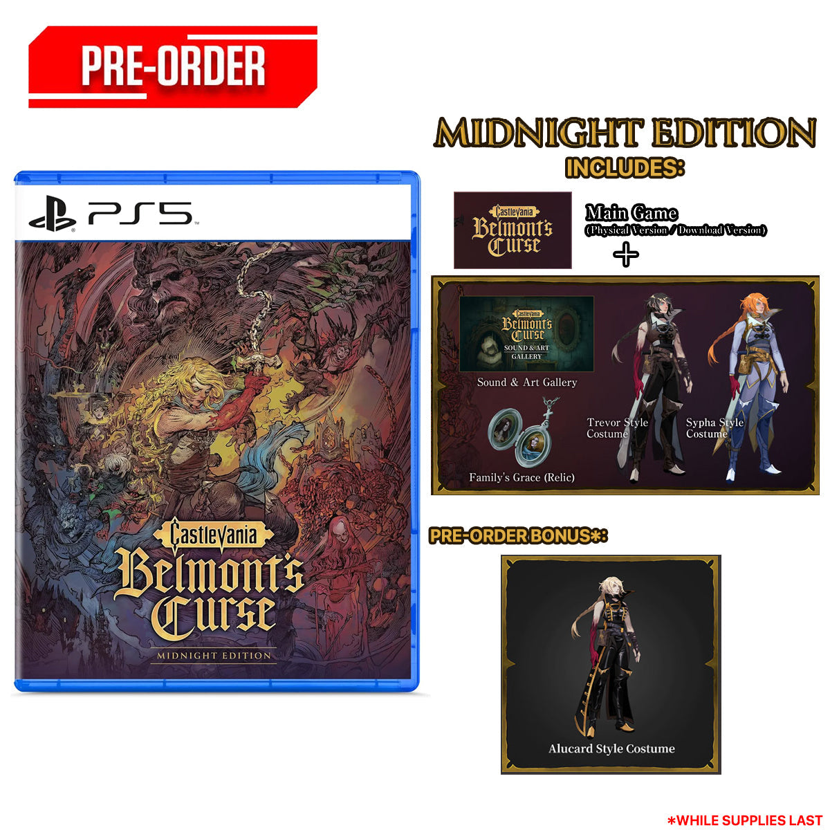 Castlevania Belmonts Curse Midnight Edition