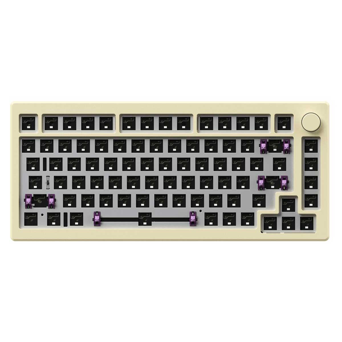 Akko MOD 007B HE DIY Kit With OSA Keycap Set 187-Key Cream White (Akko Cream Yellow Magnetic Switch)