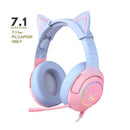 Onikuma K9 Cat Spirit 7.1 Version RGB Gradient Light Effect Stereo Gaming Headset (Pink/Blue)