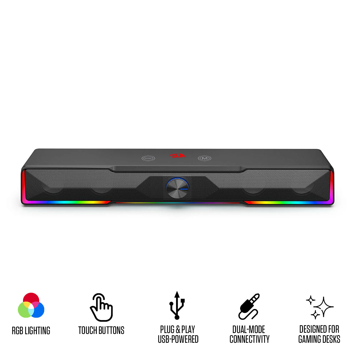 Redragon GS516 Catnonn Bluetooth/Wired RGB Soundbar (GS516)