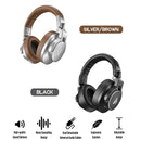 Maono MH700 Professional Studio Monitoring Headphones (Silver/Brown, Black)