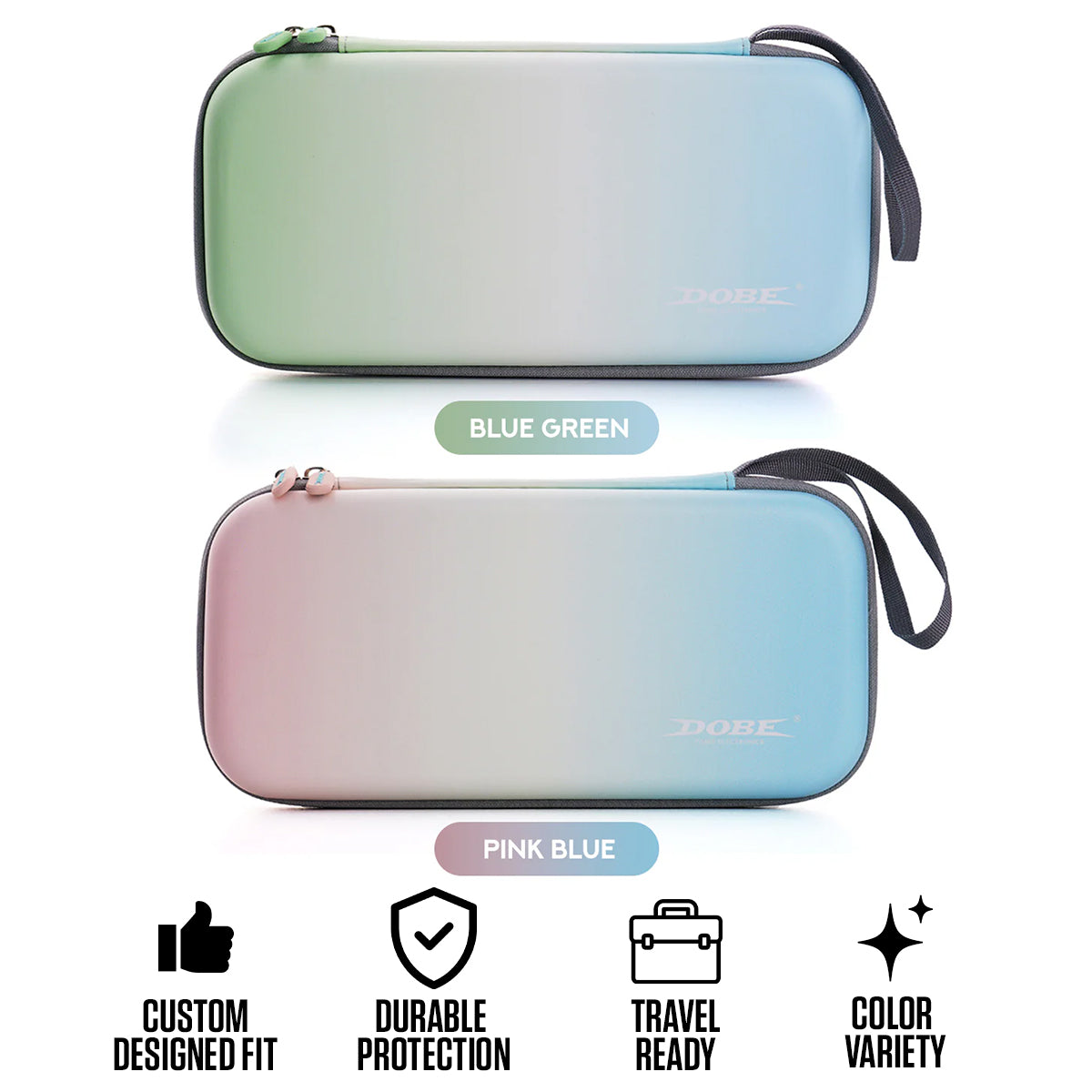 Dobe Storage Case for Nintendo Switch 2 (Blue Green, Pink Blue) TNS-3173