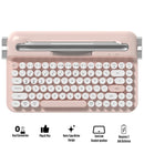 Ajazz AF84 Dual-Mode 84-Keys Membrane Keyboard (White/Pink)
