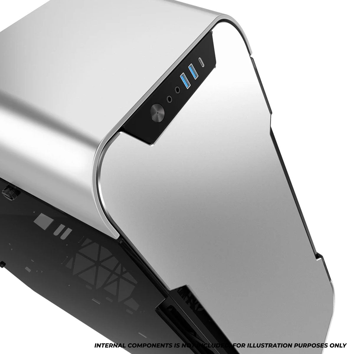 Jonsbo TR03-A Aluminum Panel ATX Equilateral Triangle Computer Case (Silver)