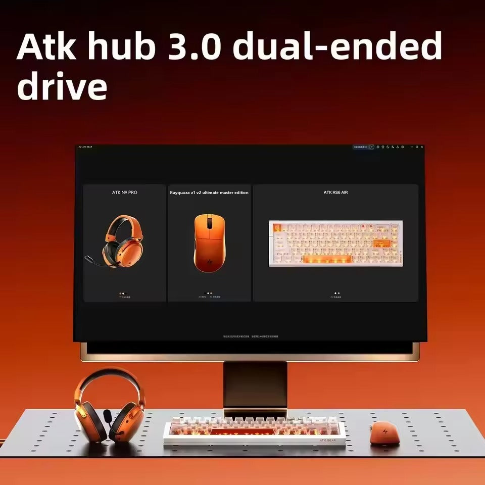 ATK Blazing Sky Z1 Ultimate 2.0 Ultra-Lightweight Wireless Mouse (Orange)