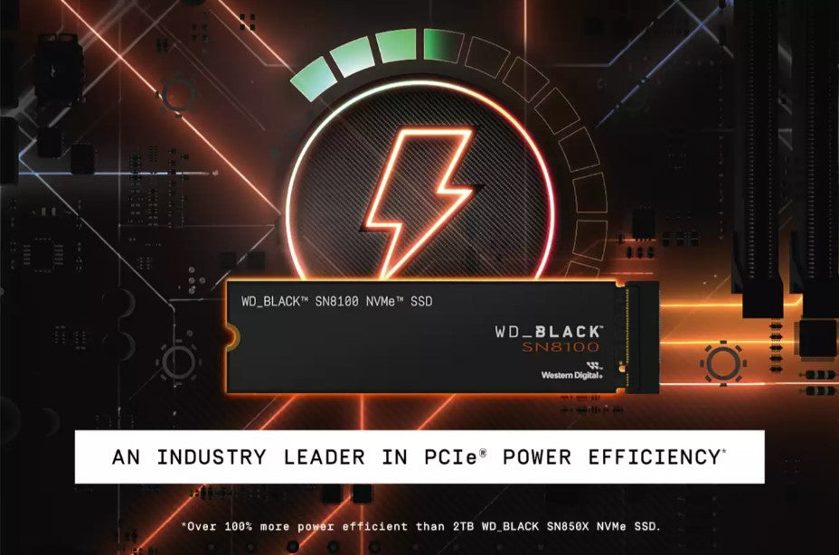 WD BLACK SN8100 NVMe PCIe Gen5 x4 M.2 2280 14900MB/s Gaming SSD