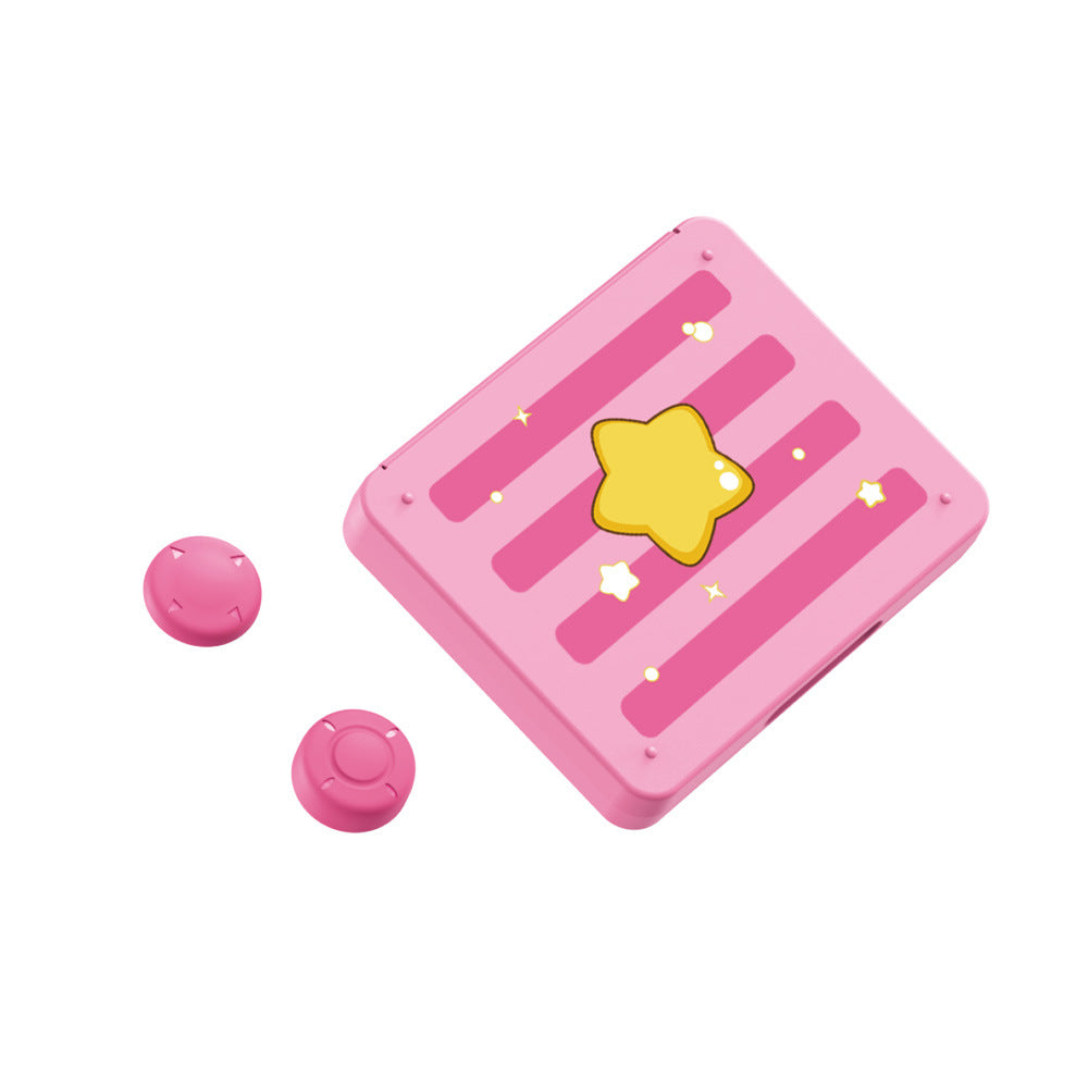 Dobe Game Card Storage + JoyCon Silicon Thumb Grips for Switch/ Switch OLED (Pink) (HNS-005)