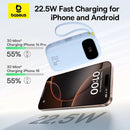 Baseus QPow 3 Digital Display Fast-Charging Power Bank with Built-in USB-C + iP Cable 20000mAh 22.5W