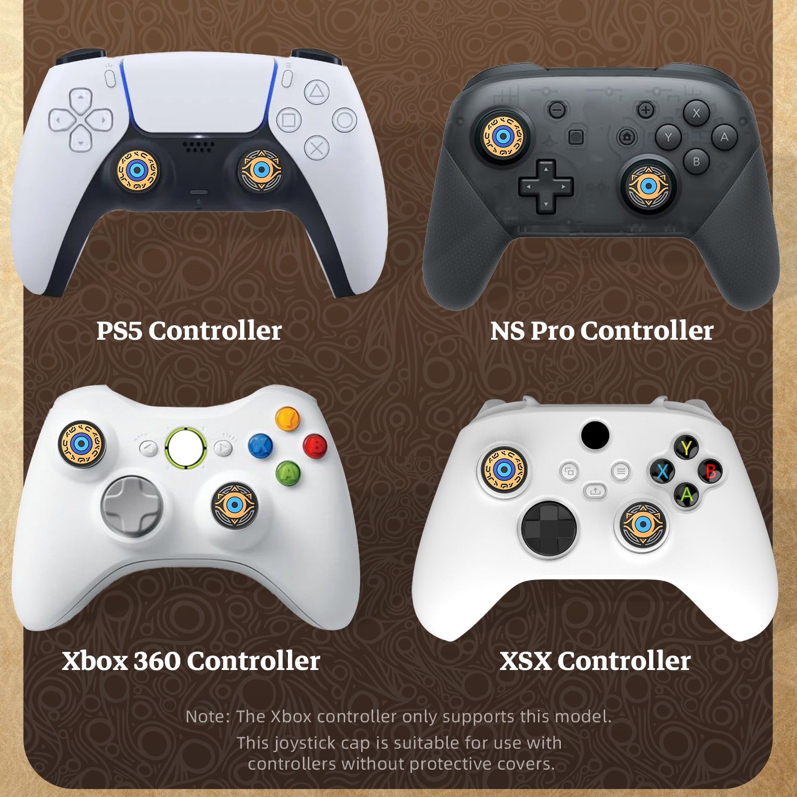 NSW IINE Joystick Caps For NSW Pro Controller (Legend Of Zelda) (L655)