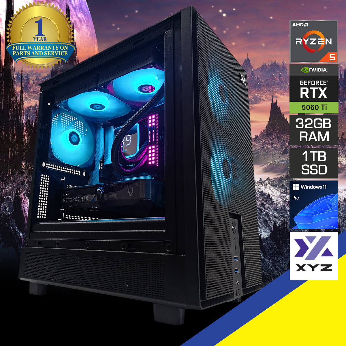 Sigma Atom Black Desktop Gaming PC