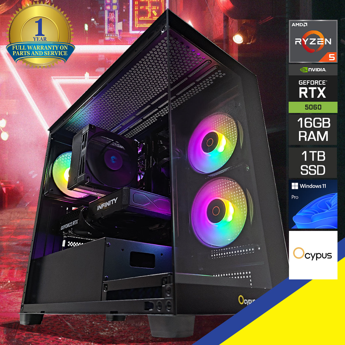Sigma C52 Gamma Black Desktop Gaming PC