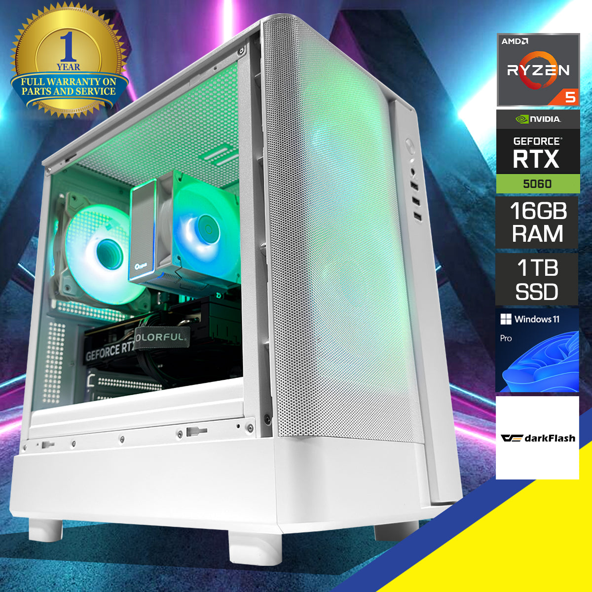 Sigma DB330M Mesh White Desktop Gaming PC