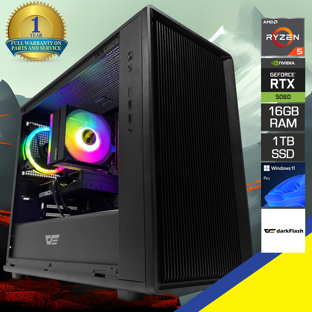 Sigma DB460M Black Desktop Gaming PC