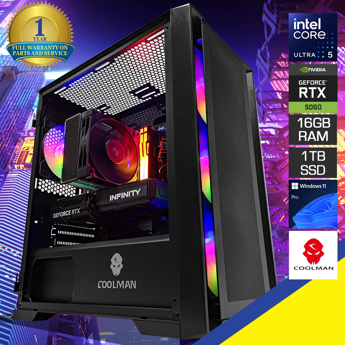 Sigma Ruby Black Desktop Gaming PC