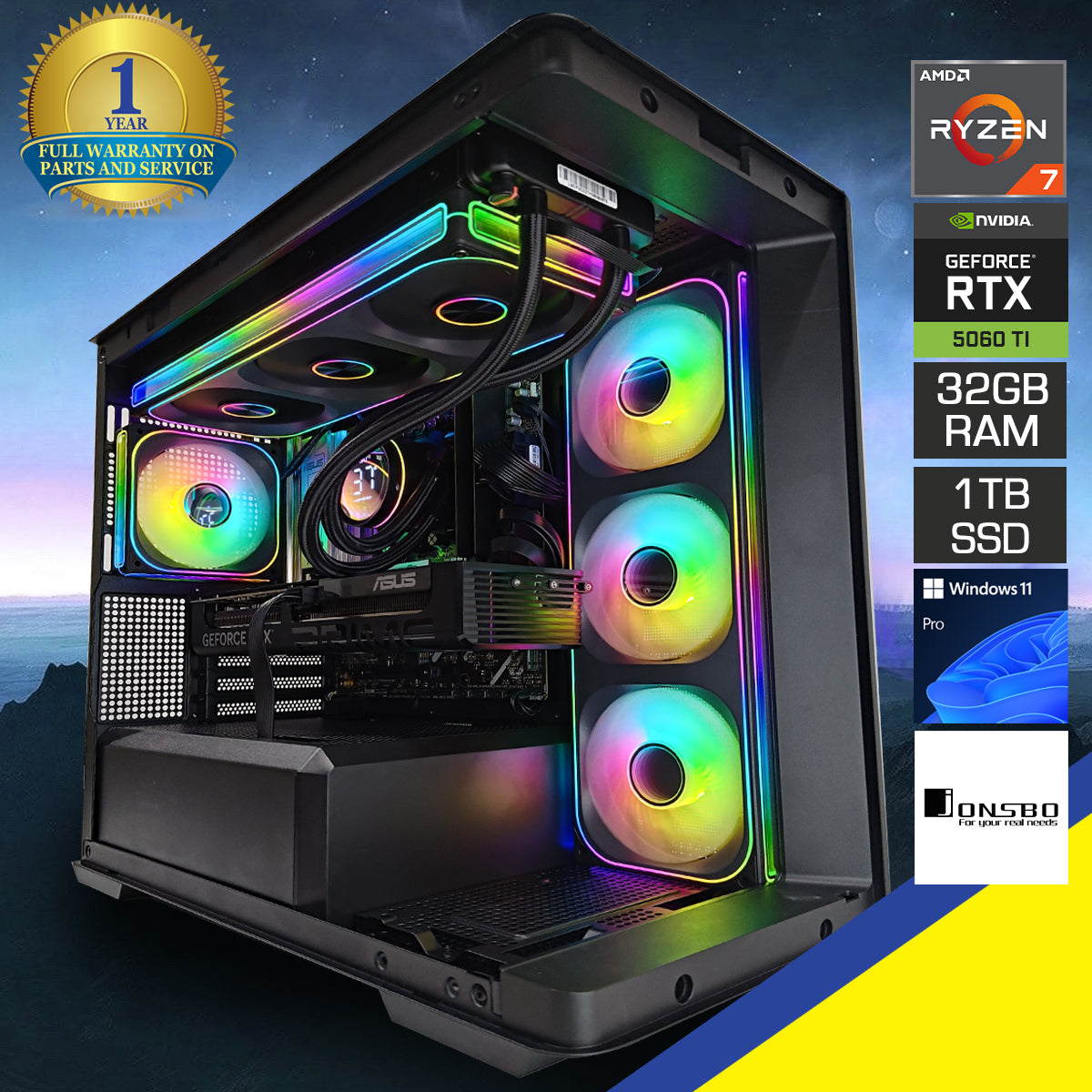 Sophos D300 Black Desktop Gaming PC