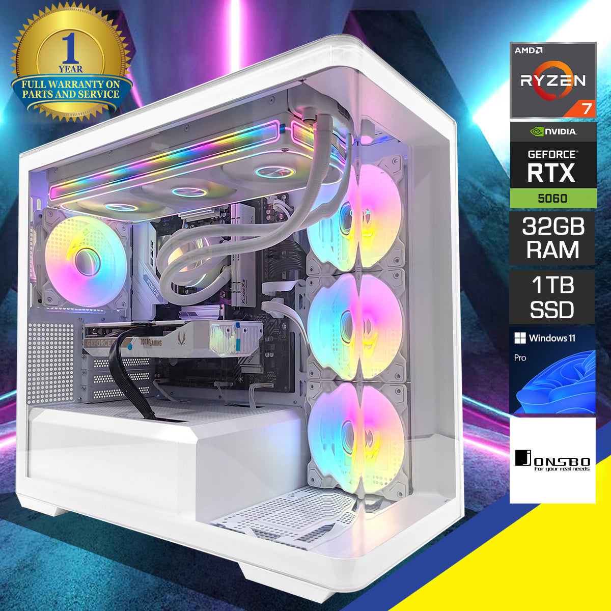 Sophos D300 White Desktop Gaming PC