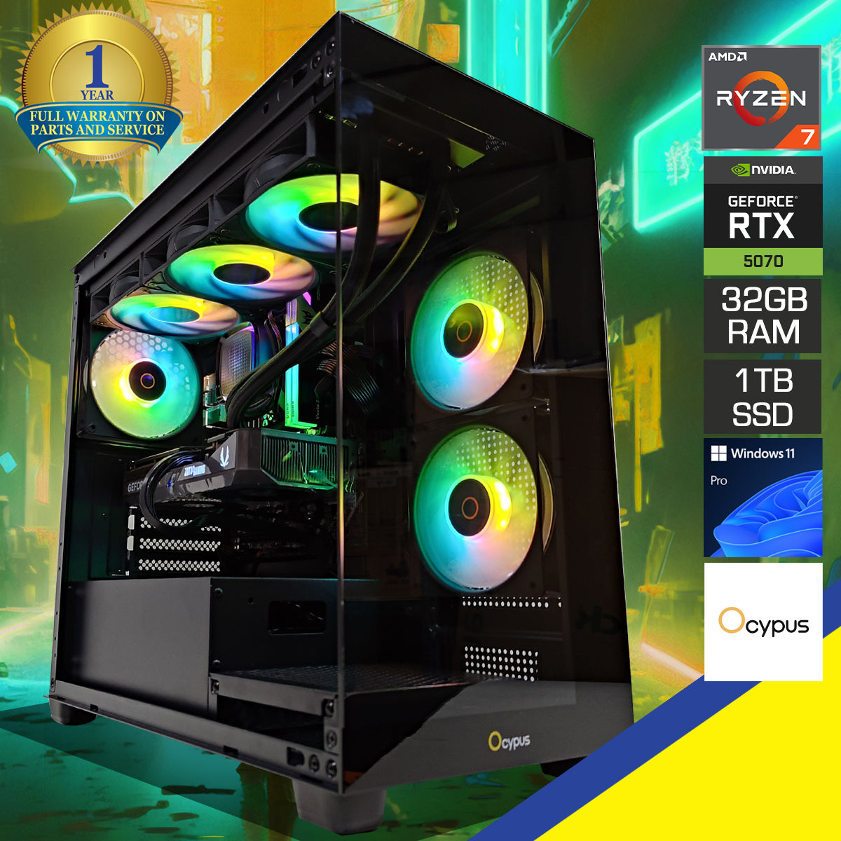 Sophos Gamma C52 Black Desktop Gaming PC