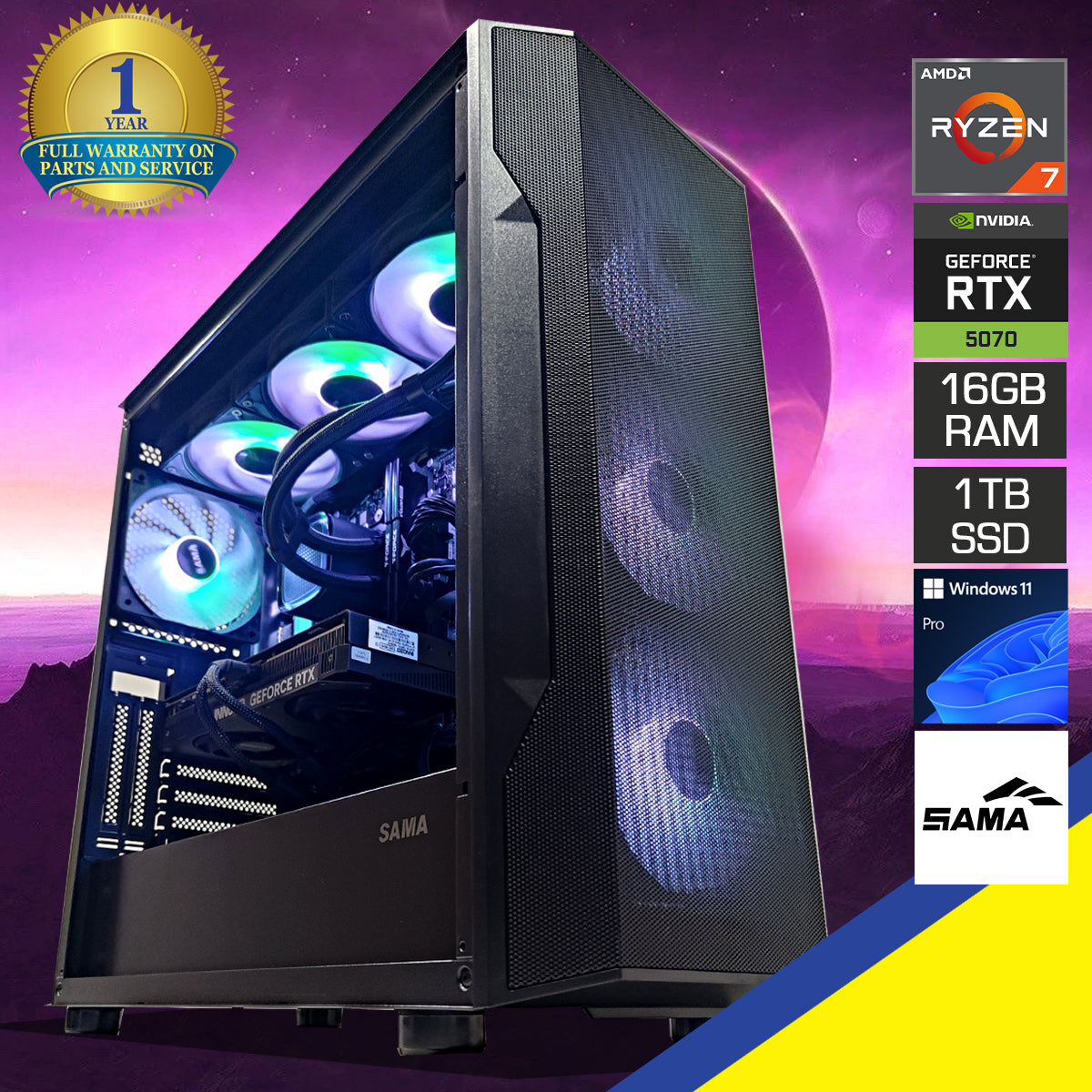 Sophos S40 Black Desktop Gaming PC
