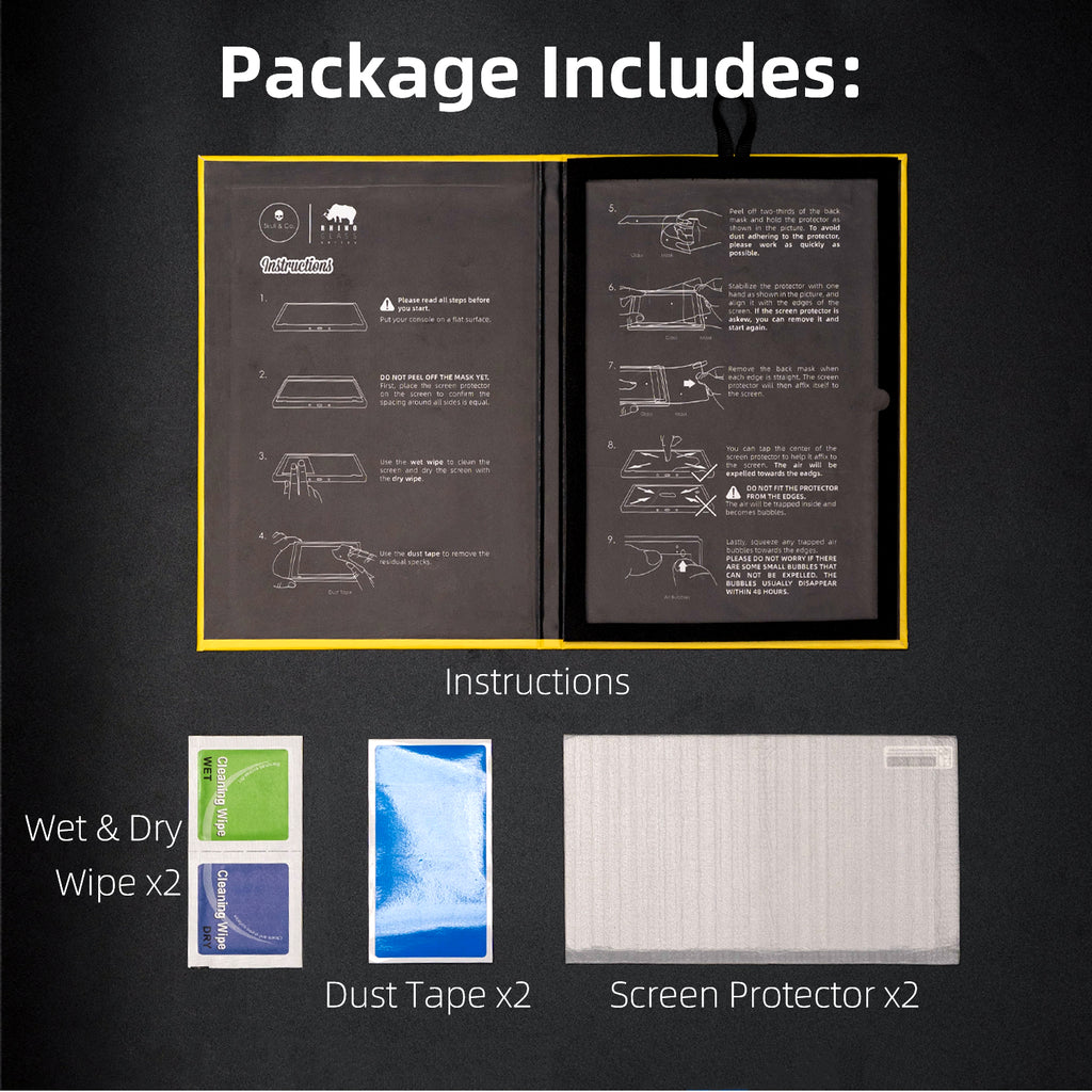 Skull & Co. Tempered Glass Screen Protector for Steam Deck 2-Pack (SDSP2)