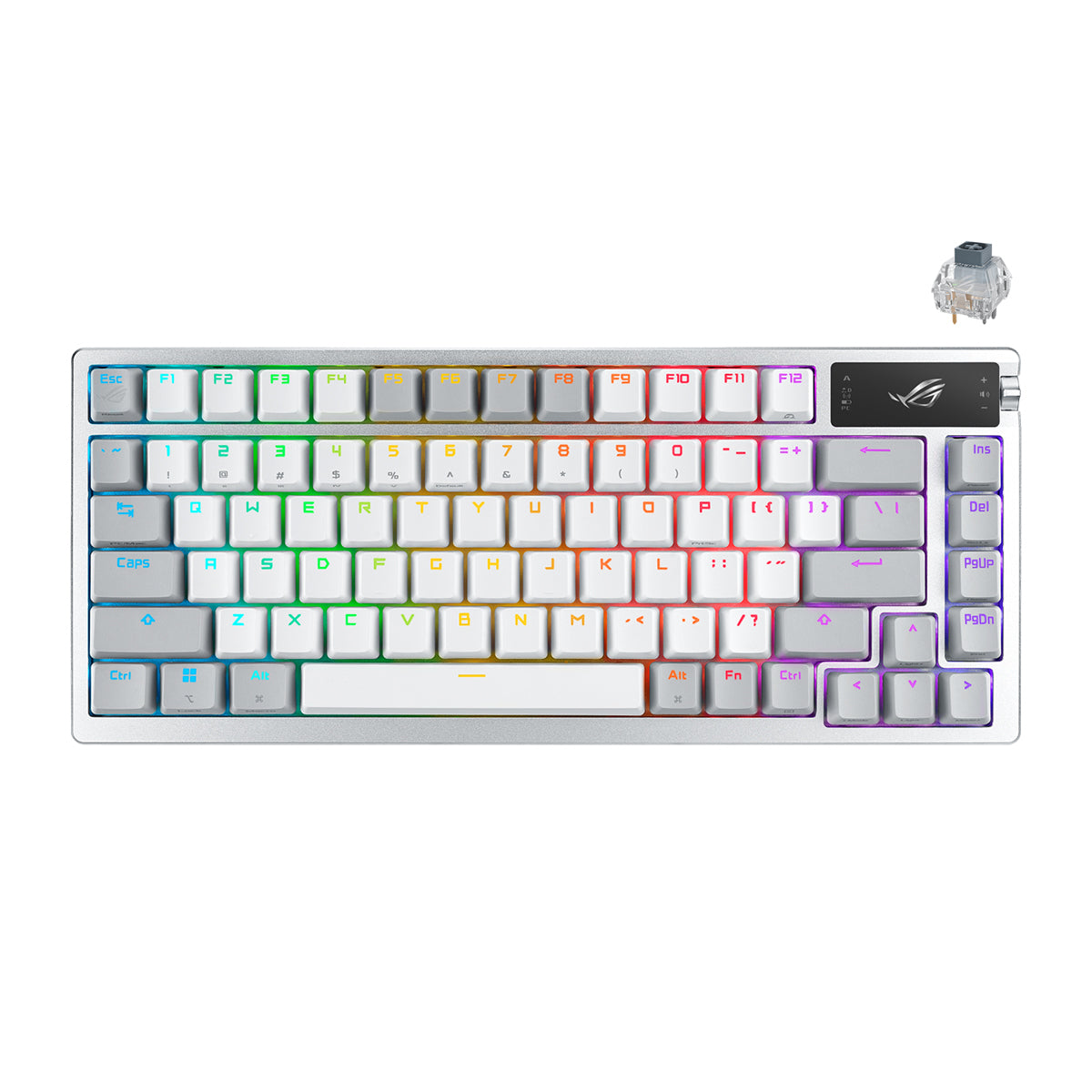 Asus ROG Azoth 75% Wireless Mechanical Gaming Keyboard (White) | DataBlitz