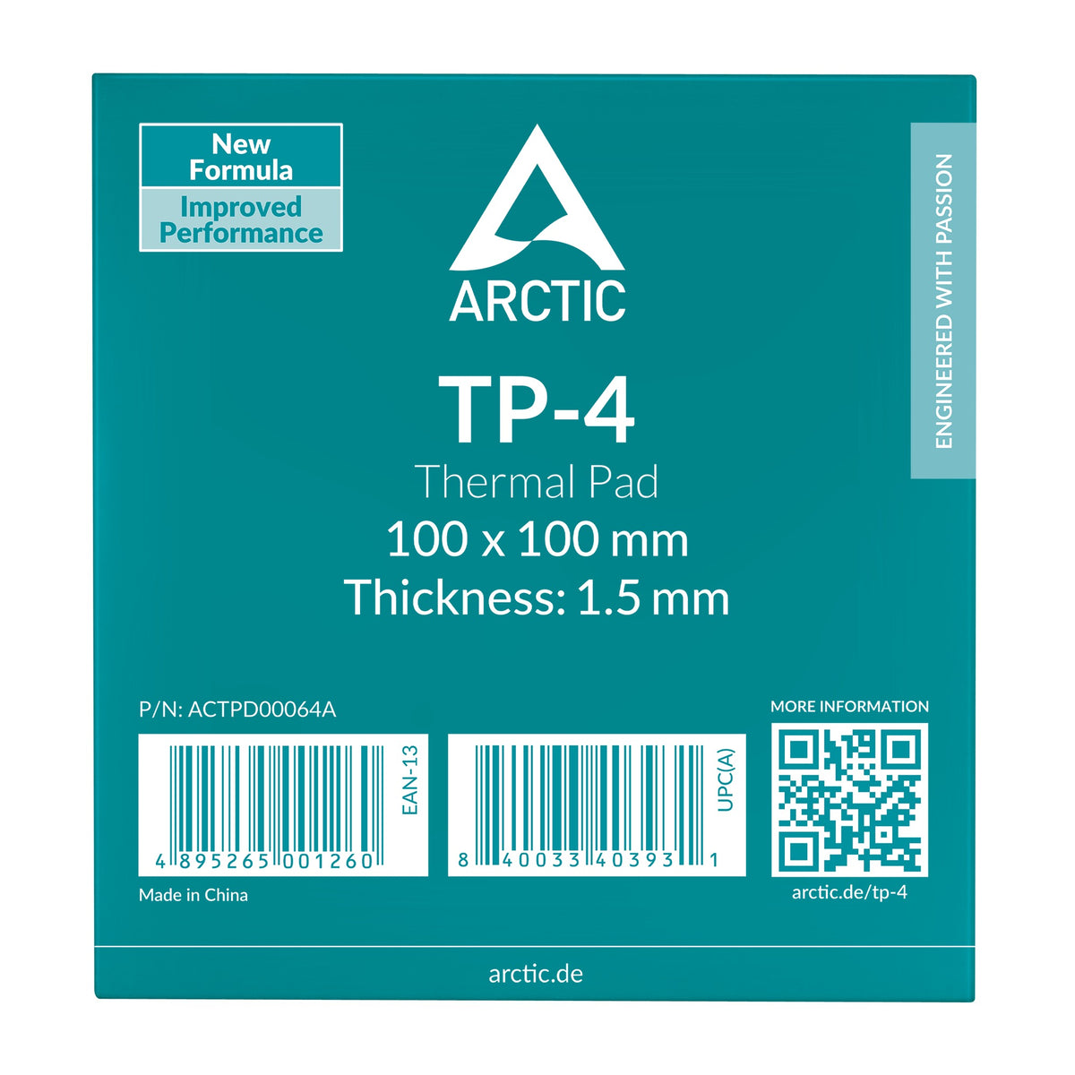 Arctic TP-4 (100x100mm | 1.5mm) Premium Performance Thermal Pad (ACTPD00064A)