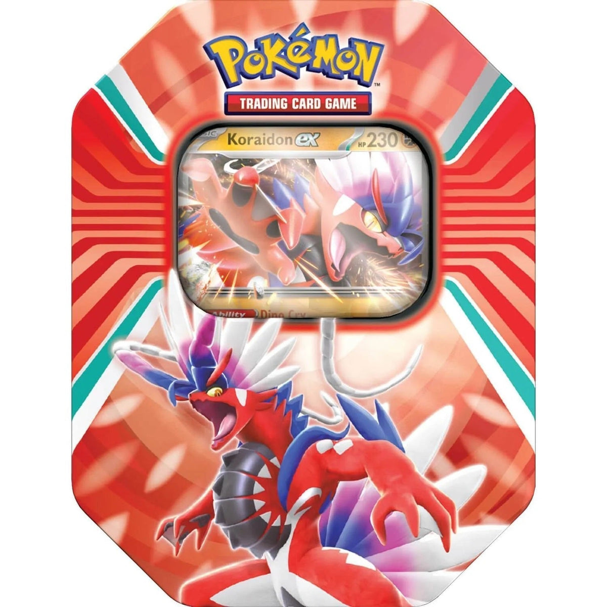 Pokemon Trading Card Game Paldea Legends Tin (Koraidon) (210-85288)