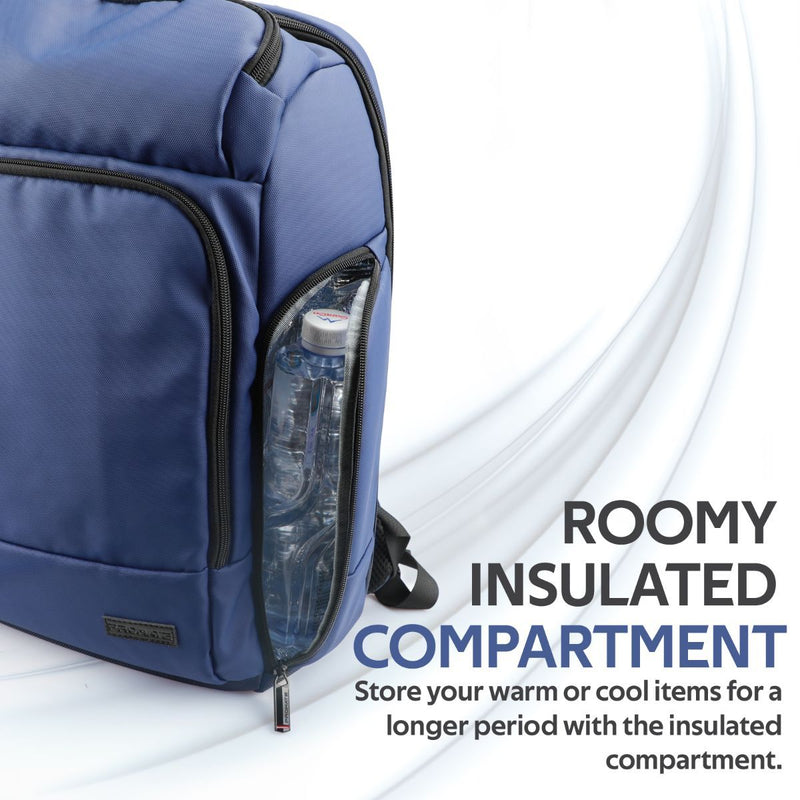 Promate Trekpack-BP Professional Slim Laptop Backpack Water Resistant w/ Anti-Theft Handy Pocket (Blue)